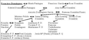 12.- Árbol genealógico de los descendientes de Francisco Dom
