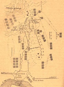 Lamina IV Esquema de la batalla de Talavera